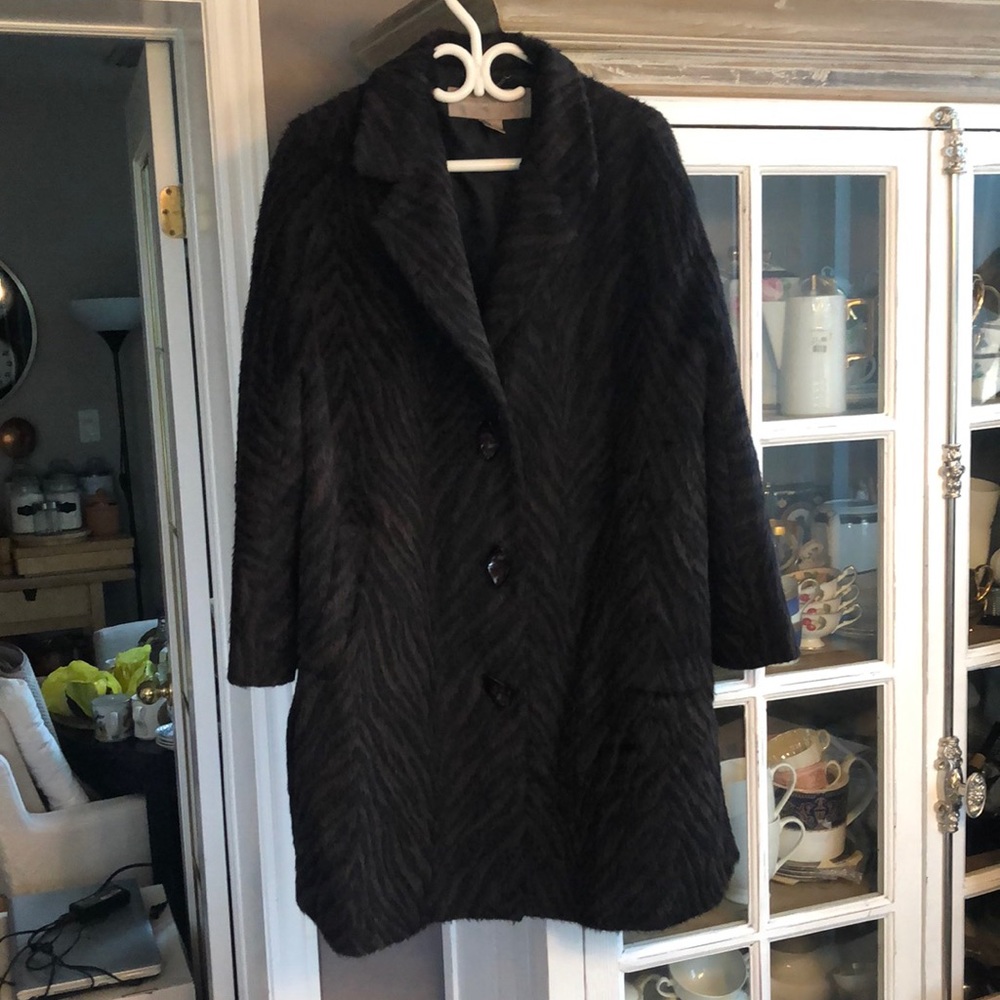 LUNDSTROM COLLECTION Black Brown Coat, 10